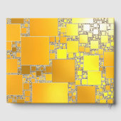 Geel en Oranje vierkant gastenboek (Achterkant)