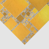 Geel en Oranje, vierkant papier (Detail)
