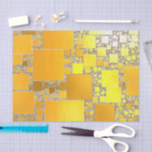 Geel en Oranje, vierkant papier (Craft)