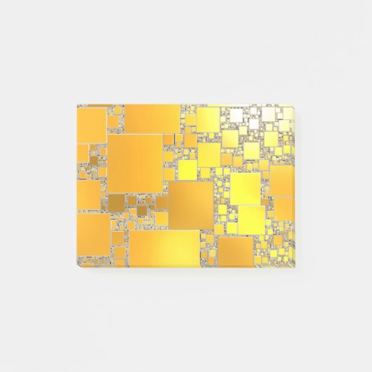 Geel en Oranje vierkant Post Post-it® Notes (Voorkant)