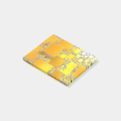 Geel en Oranje vierkant Post Post-it® Notes (Schuin)