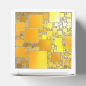 Geel en Oranje vierkant vierkant Bedankdoosjes (Bovenkant)