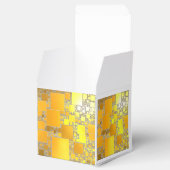 Geel en Oranje vierkant vierkant Bedankdoosjes (Geopend)