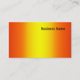 Geel en oranje visitekaartje