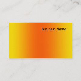 Geel en oranje visitekaartje