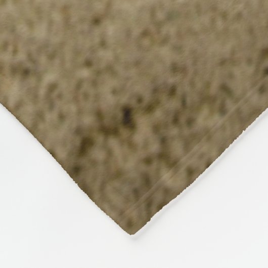 Geel en Oranje zand Fleece Deken (Hoek)