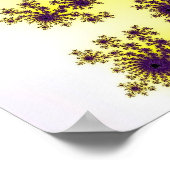 Geel en Paars barst Poster (Hoek)