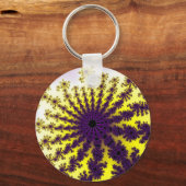 Geel en Paars barst Sleutelhanger (Voorkant)