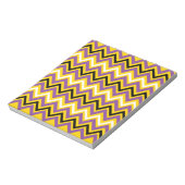 Geel en Paars Chevron Pattern Notitieblok (Linkerzijde)