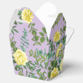 Geel en Paars Elegant Spring Wedding Bedankdoosjes (Geopend)