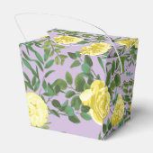 Geel en Paars Elegant Spring Wedding Bedankdoosjes (Achterkant)