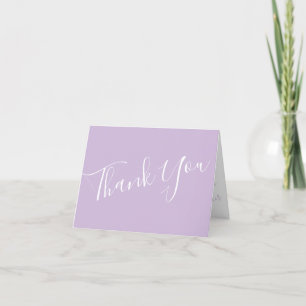 Geel en Paars  Elegant Spring Wedding Bedankkaart