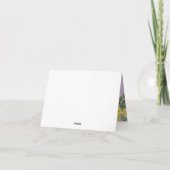 Geel en Paars Elegant Spring Wedding Bedankkaart (Achterkant)