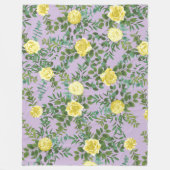 Geel en Paars  Elegant Spring Wedding Fleece Deken (Voorkant)