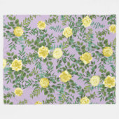 Geel en Paars  Elegant Spring Wedding Fleece Deken (Voorkant (Horizontaal))