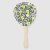 Geel en Paars  Elegant Spring Wedding Handwaaier (Achterkant)