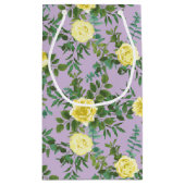 Geel en Paars Elegant Spring Wedding Klein Cadeauzakje (Achterkant)