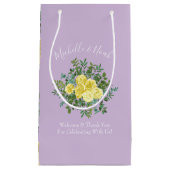 Geel en Paars Elegant Spring Wedding Klein Cadeauzakje (Voorkant)