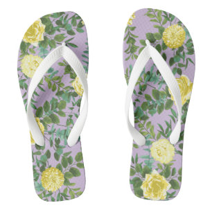 Geel en Paars  Elegant Spring Wedding Teenslippers
