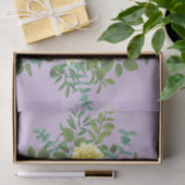 Geel en Paars  Elegant Spring Wedding Tissuepapier (Geschenk)