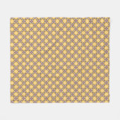 Geel en Paars Fleece Deken (Voorkant (Horizontaal))