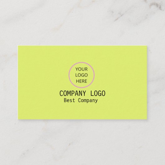 Geel en Paars modern Visitekaartje (Achterkant)