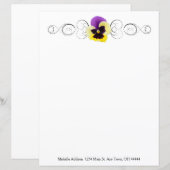 Geel en Paars Papier voor persoonlijk gebruik (Voorkant / Achterkant)