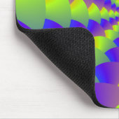 Geel en Paars Spiral Mousepad Muismat (Hoek)