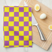 Geel en Paars Theedoek (Quarter Fold)