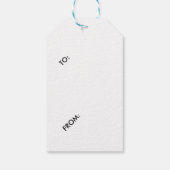 GEEL EN PAARSE DAHLIA GIFT-LABELS CADEAULABEL (Achterkant)