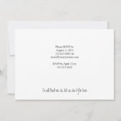 Geel en Paarse Rozen Post Huwelijksfeest Kaart (Achterkant)