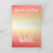 Geel en perzik kaart (Binnen)