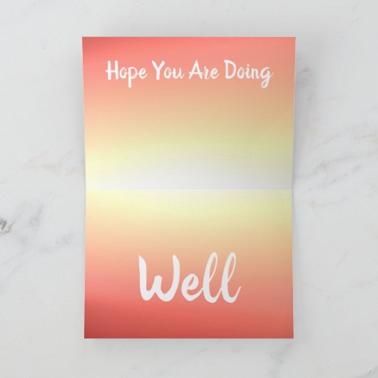 Geel en perzik kaart (Binnen)