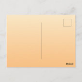 Geel en perzikkleurverloop briefkaart (Achterkant)
