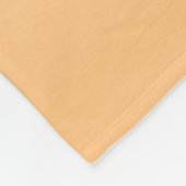 Geel en perzikkleurverloop fleece deken (Hoek)