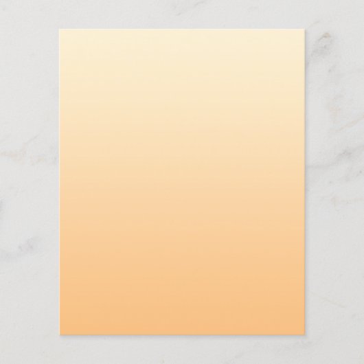 Geel en perzikkleurverloop flyer (Voorkant)