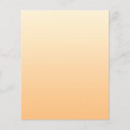 Geel en perzikkleurverloop flyer
