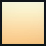 Geel en perzikkleurverloop foto afdruk<br><div class="desc">Geel en perzikgradiënt.</div>