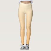 Geel en perzikkleurverloop leggings (Voorkant)