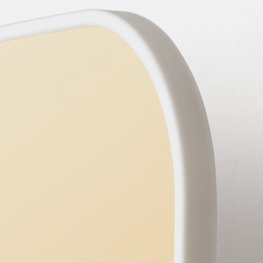 Geel en perzikkleurverloop pickleball paddle (Links Detail)