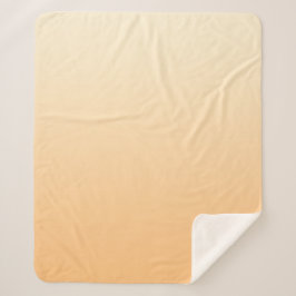 Geel en perzikkleurverloop sherpa deken