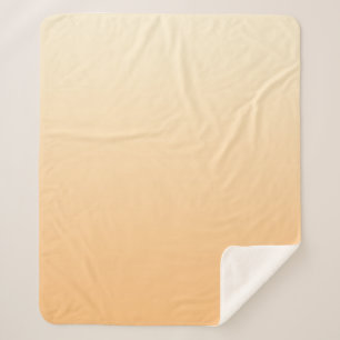 Geel en perzikkleurverloop sherpa deken