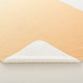 Geel en perzikkleurverloop sherpa deken (3/4)