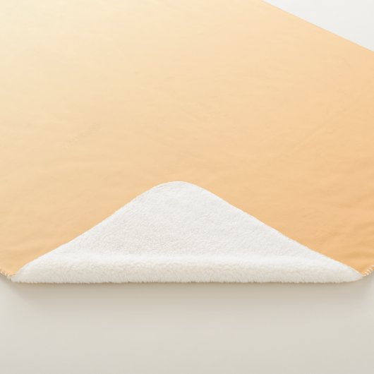 Geel en perzikkleurverloop sherpa deken (3/4)