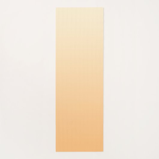 Geel en perzikkleurverloop yogamat (Achterkant)