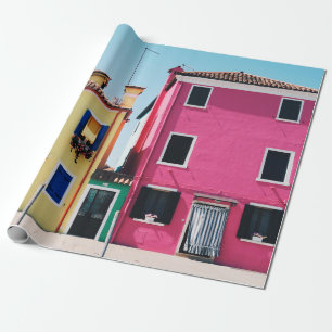 GEEL EN PINK CONCRETE HUISS TIJDENS DAG CADEAUPAPIER