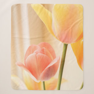 GEEL EN RODE TULIP IN BLOOM SLUIT FOTO SHERPA DEKEN