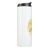 Geel en rood dag 40 jaar en Fantastische verjaarda Thermosbeker (Gedraaid links)