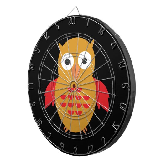 Geel en rood dartbord (Voorkant Rechts)