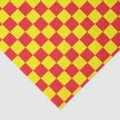 Geel en rood, gecontroleerd tissuepapier (Detail)